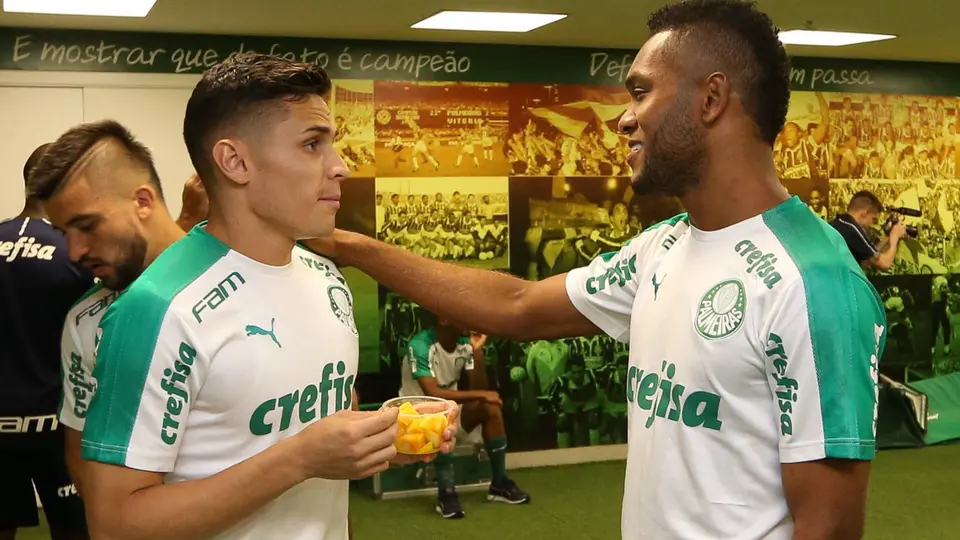Raphael Veiga y Miguel Ángel Borja |