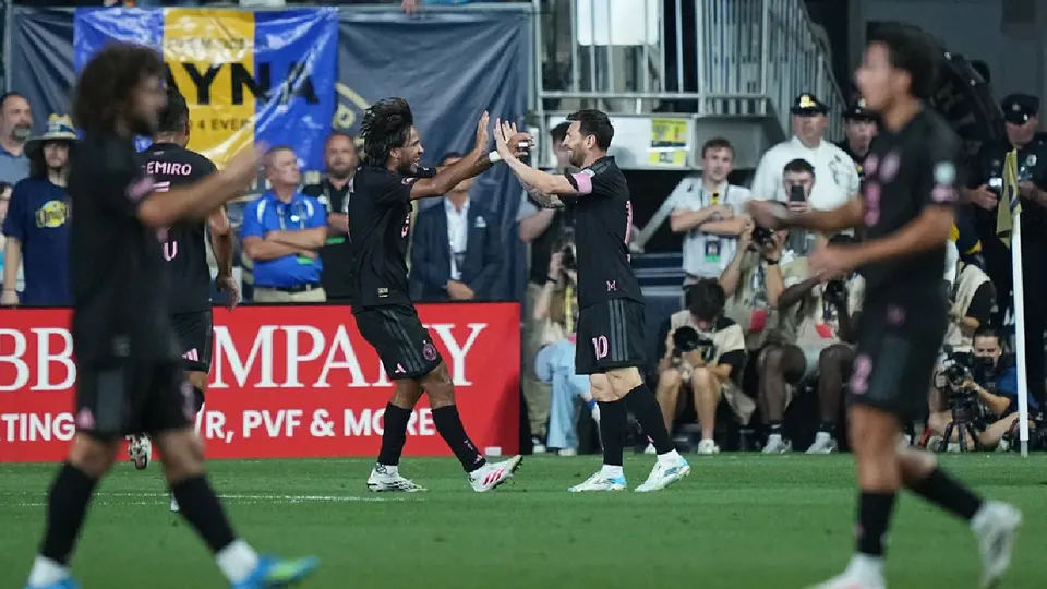 Lionel Messi celebrando su gol ante Philadelphia Union | AP