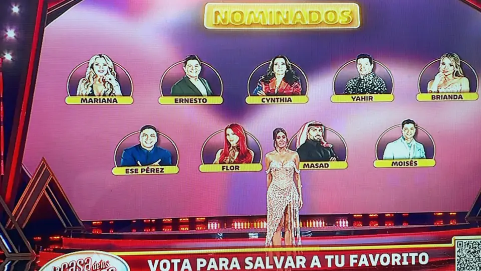 Así quedó la placa de nominados.