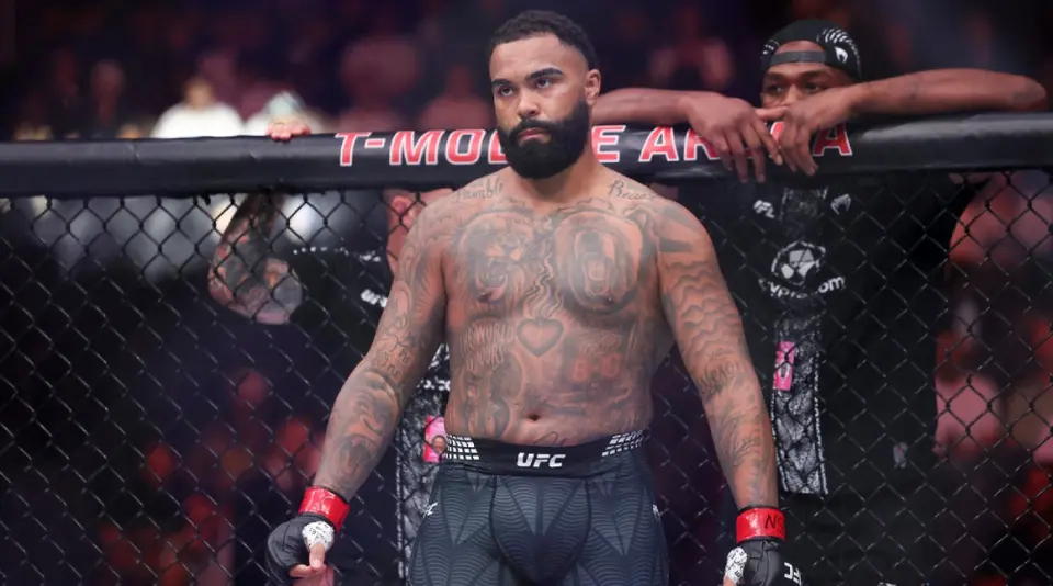Gable Steveson exluchador de WWE, presente en UFC | AFP