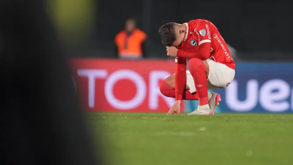 Jugador de Cienciano en lamento en la Copa Sudamericana | AP