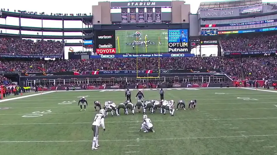 Intento de patada en el estadio de los Patriots | Especial