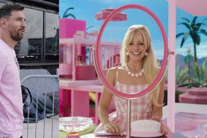 ¡Se vistió de gala! Joven acompañó a su novia a ver Barbie con la nueva playera de Messi