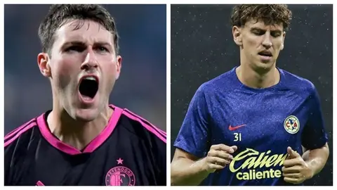 ¡'Se dio taco de ojo'! Santiago Giménez quedó sorprendido al ver a Lichnvosky en la ducha desnudo