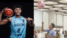 Basquetbolista argentino se viste de 'héroe' en aeropuerto