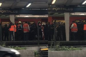 Mujer muere en Metro Portales tras ser golpeada en la cabeza por el tren