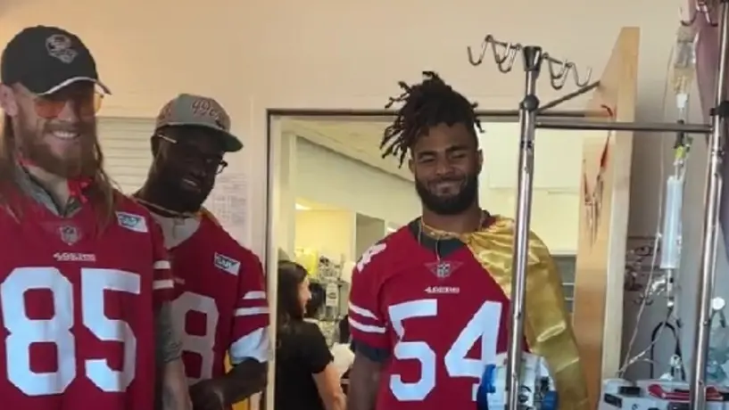 ¡Gran gesto! Jugadores de los 49ers le dan una sorpresa a aficionado que lucha por su vida