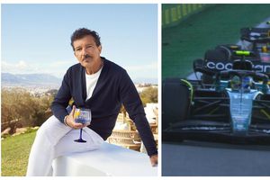 Antonio Banderas elogia la batalla de Alonso contra 'Checo' Pérez en el GP de Brasil