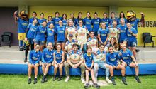 América Femenil convivió con el Team Infierno previo a juego ante Barcelona