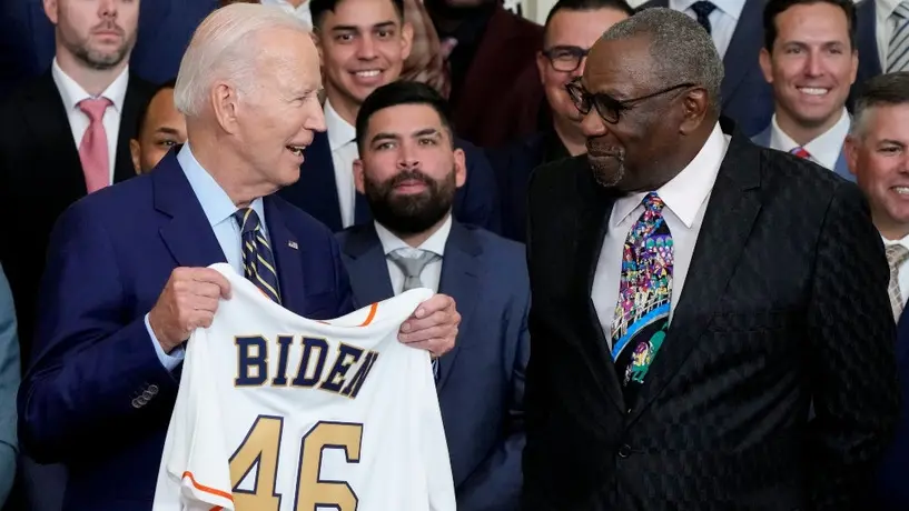 Joe Biden recibe a los Astros en la Casa Blanca y se identifica con Dusty Baker