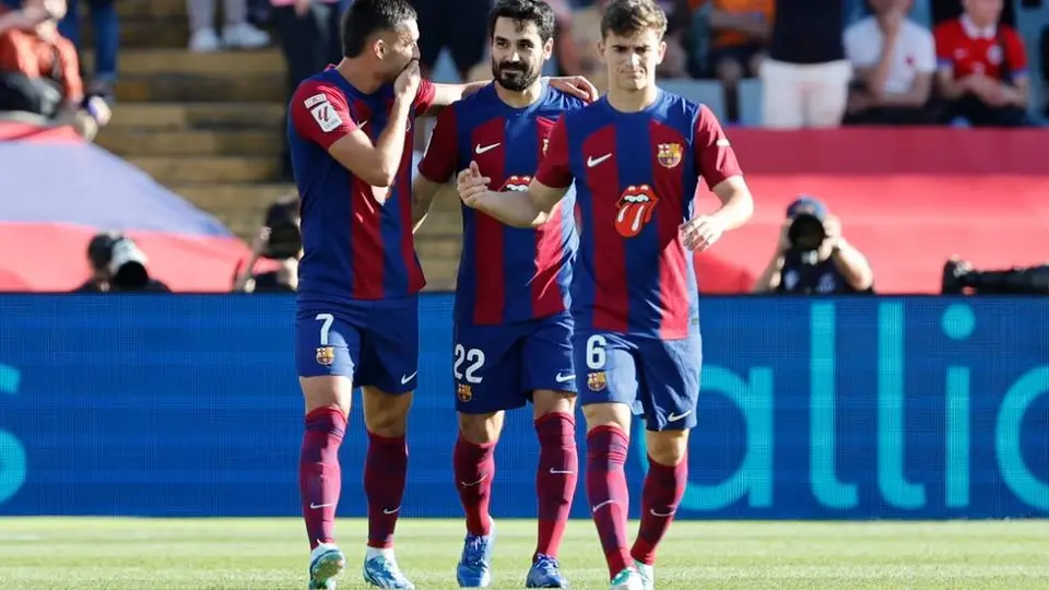 Ilkay Gündogan anota su primer gol con el Barca en el Clásico frente al Real Madrid