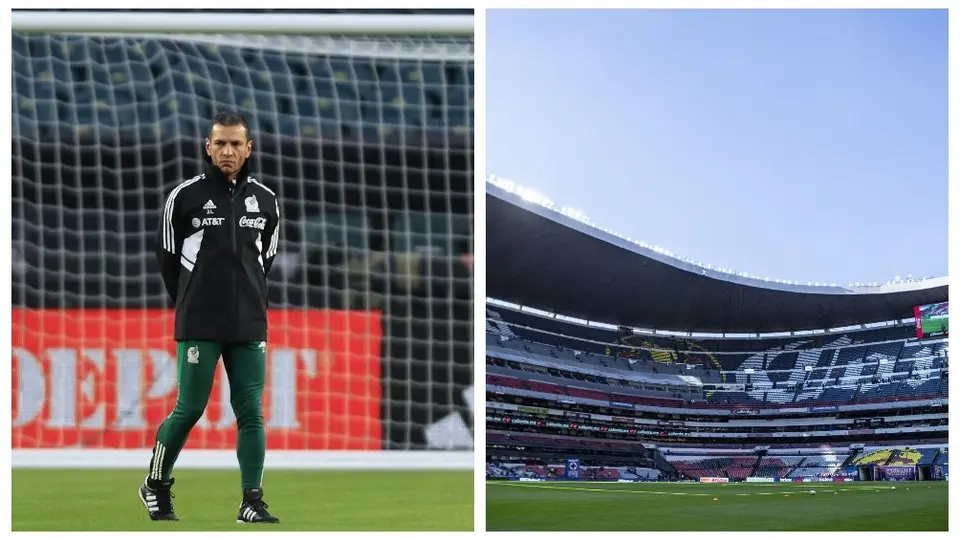 Jaime Lozano estuvo presente en el Estadio Azteca para el Cruz Azul vs León