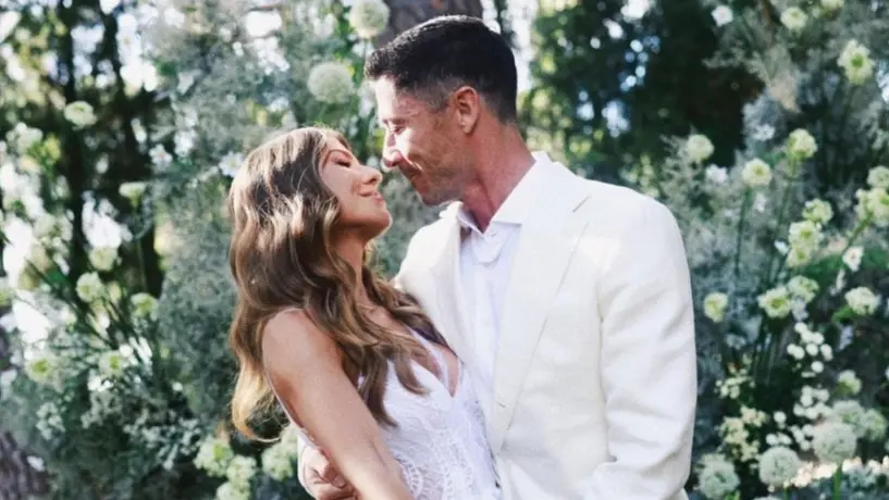 Robert Lewandowski festejó su 10mo aniversario de matrimonio con un baile acrobático