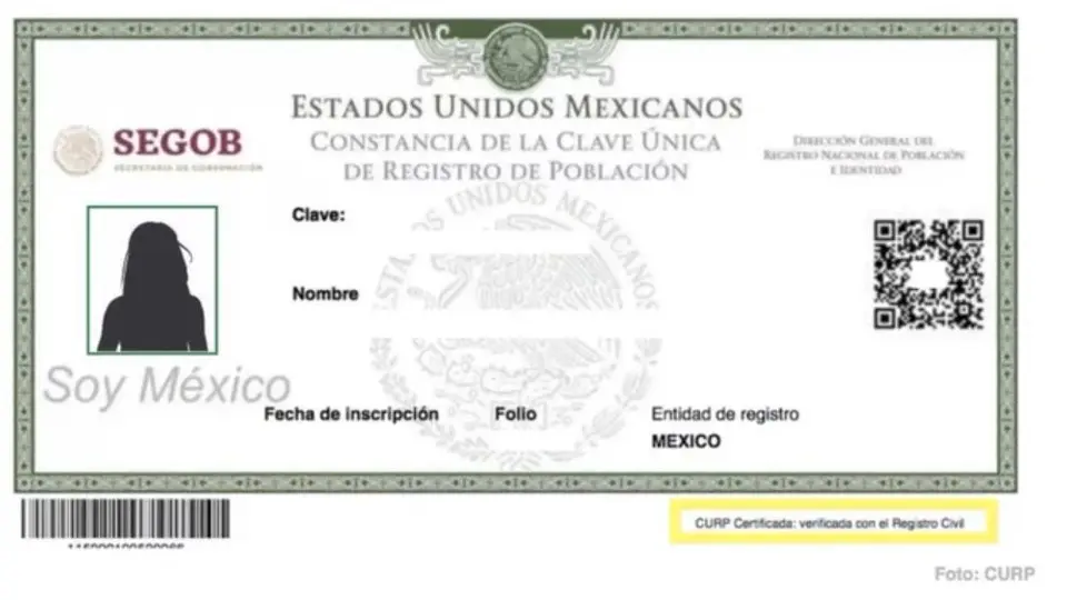 CURP tendrá foto obligatoria y ya contará como identificación oficial