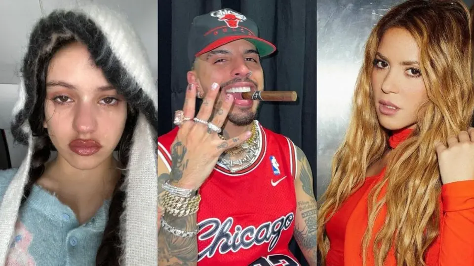 Tras rumor de truene con Rosalía, fotos de Rauw Alejandro y Shakira bañándose salen a la luz