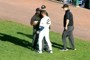 Umpire es expulsado en pleno partido de beisbol luego de agredir a jugador