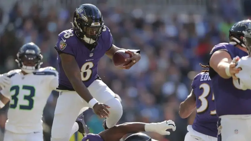 Baltimore, con Kenny Mitchell on fire, apaleó a los Seattle Seahawks
