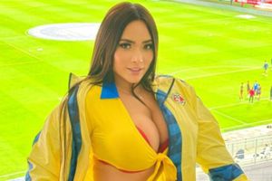 Modelo aficionada de América cumple 'promesa' a sus fans y se desviste tras victoria de las Águilas
