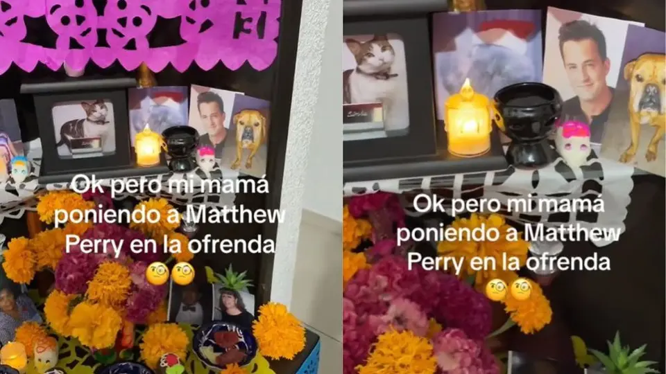 Madre mexicana incluye a Matthew Perry en su altar de Día de Muertos y conmueve las redes