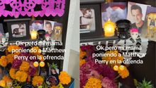 Madre mexicana incluye a Matthew Perry en su altar de Día de Muertos y conmueve las redes