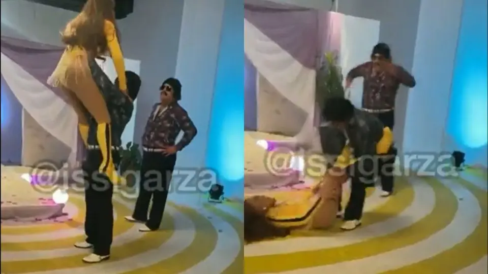 Lyn May sufre aparatosa caída durante grabación de video en Monterrey