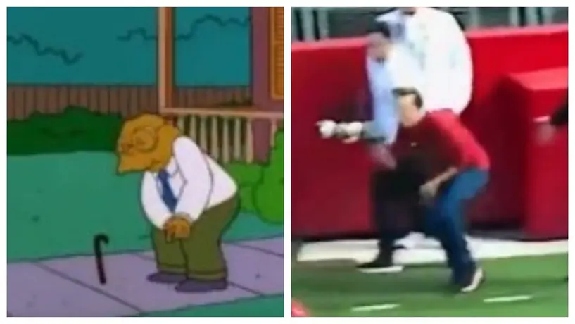 ¡Como en Los Simpson! Fotógrafo es golpeado en la ingle por un balón de futbol americano