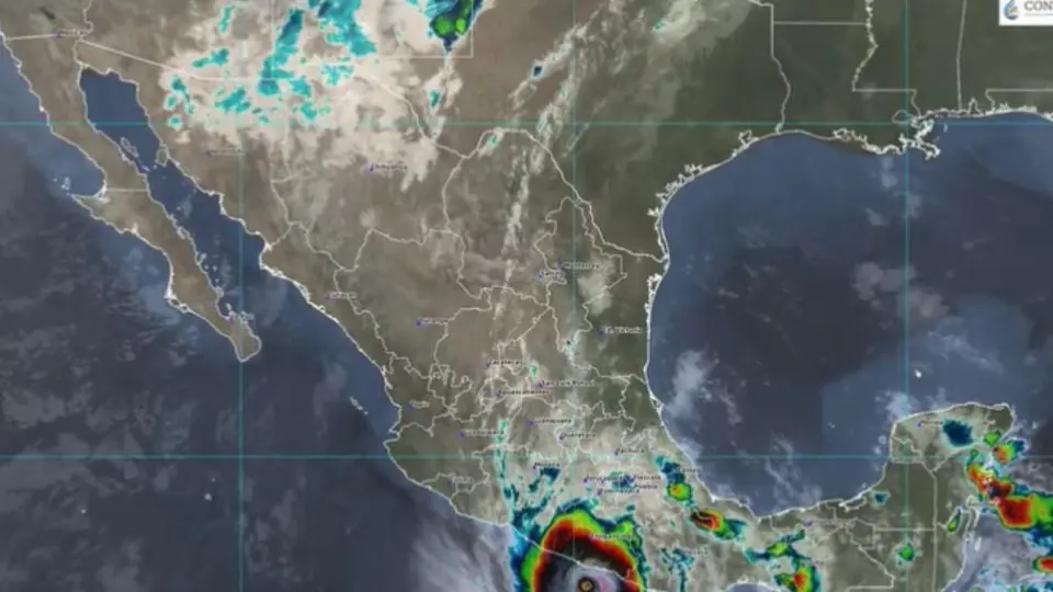 Huracán Otis se intensifica a categoría 5 y se acerca a las costas de Acapulco