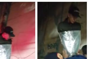 ¡Dura broma! Emplayan a su amigo a un árbol