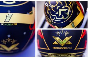 Red Bull presume casco de Max Verstappen tras salir tricampeón de la F1