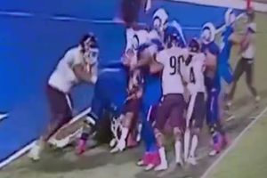¡Se armó la campal en la ONEFA! Jugador de Burros Blancos 'descontó' a su rival de Borregos
