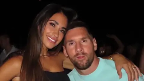 ¡Se roban las miradas! Antonela y Lionel son la sensación en Miami
