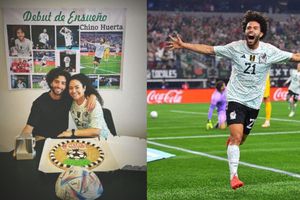 'Chino' Huerta cumple promesa y le da a su madre playera de debut con el Tri