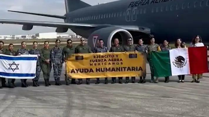 Fuerza Aérea Mexicana envía avión y ayuda humanitaria a Israel para rescatar a 300 mexicanos