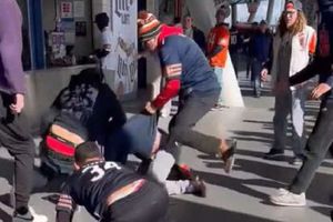 ¡De mal en peor! Aficionados de los Bears protagonizan pelea en el estadio