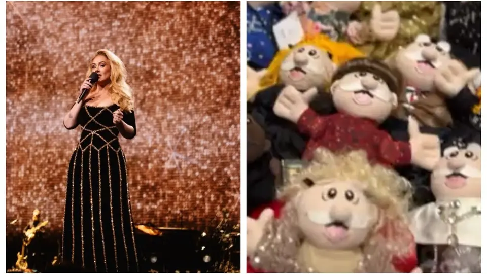 Adele presume su colección de muñecos del Dr. Simi