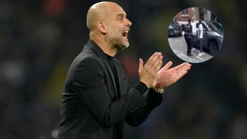 Agente de tránsito multa a Pep Guardiola, DT el Manchester City... luego le pide foto