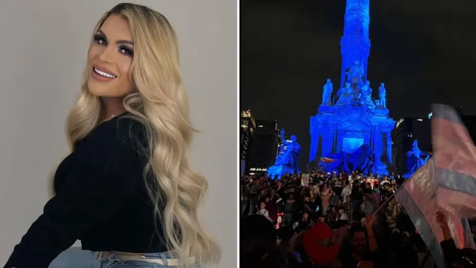 Triunfo de Wendy Guevara en LCDLFM detona festejo en el Ángel de la Independencia