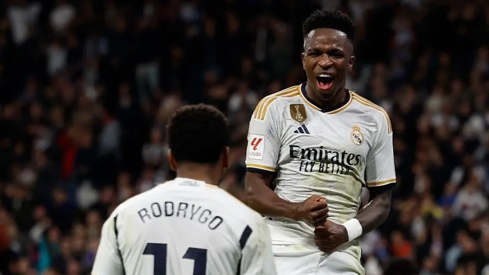 Vínicius y Rodrygo anotan doblete en el triunfo del Real Madrid contra Valencia