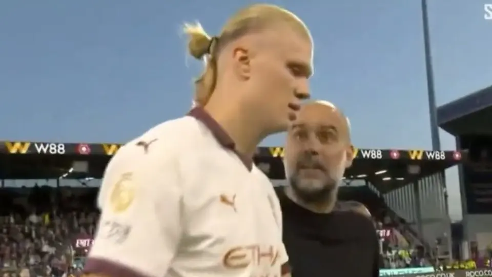 Erling Haaland tras el incidente con Pep Guardiola: "Se enojó conmigo"