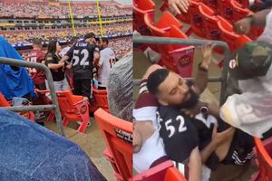Aficionado de los Ravens es golpeado repetidamente por seguidor de los Commanders