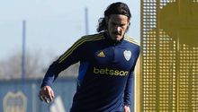 ¡Vaya golazo! Edinson Cavani ya se estrenó en entrenamiento con Boca Juniors