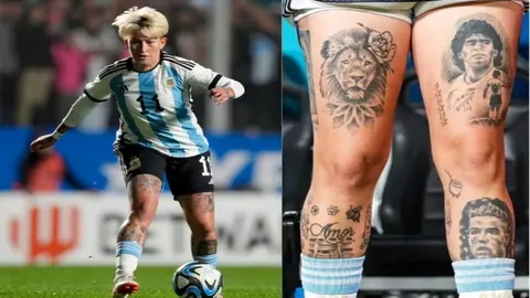 Jugadora argentina responde a críticas por tatuaje de Cristiano Ronaldo: 'No la estoy pasando bien'