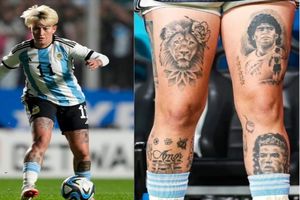 Jugadora argentina responde a críticas por tatuaje de Cristiano Ronaldo: 'No la estoy pasando bien'