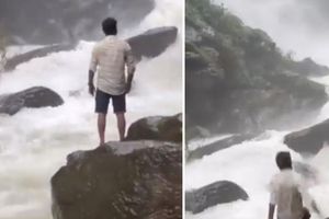 Muere influencer de la India tras resbalar en cascada y queda grabado para Tik Tok
