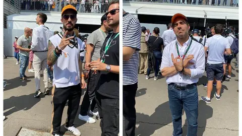 ¡Nadie se lo quiere perder! Omar Chaparro y Bert Oh acudieron al GP de México
