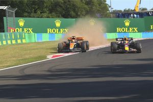 Oscar Piastri sobre el rebase de Checo Pérez: "Fue algo de manejo duro"