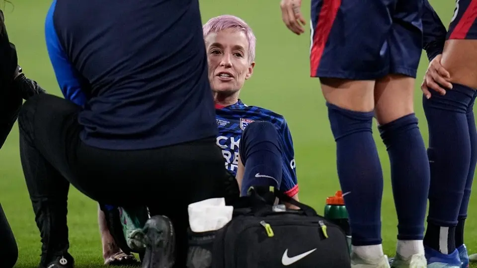 ¡Amargo adiós! Megan Rapinoe se lesionó durante el último partido de su carrera