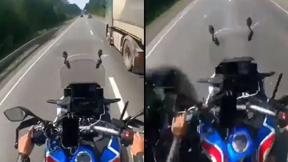 Motociclista pierde parte de su pie tras intentar maniobra de rebase