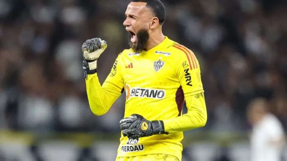 Así terminó la cabeza de Everson, portero de Atlético Mineiro, tras el golpe que recibió en la pelea campal vs Cruzeiro