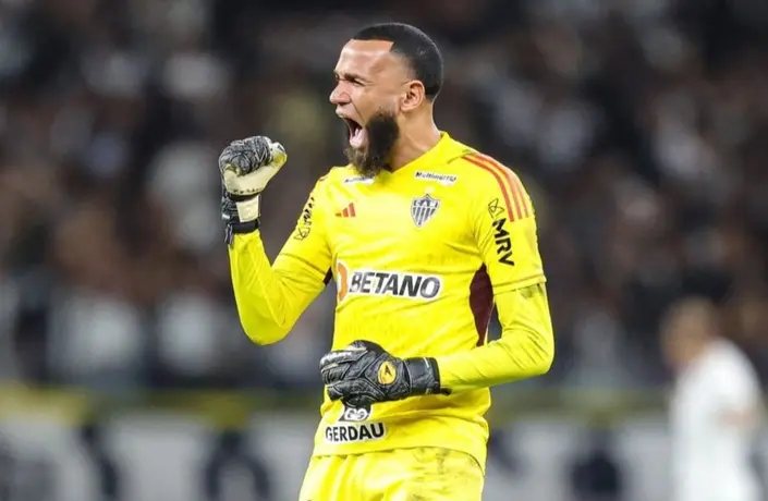Así terminó la cabeza de Everson, portero de Atlético Mineiro, tras el golpe que recibió en la pelea campal vs Cruzeiro